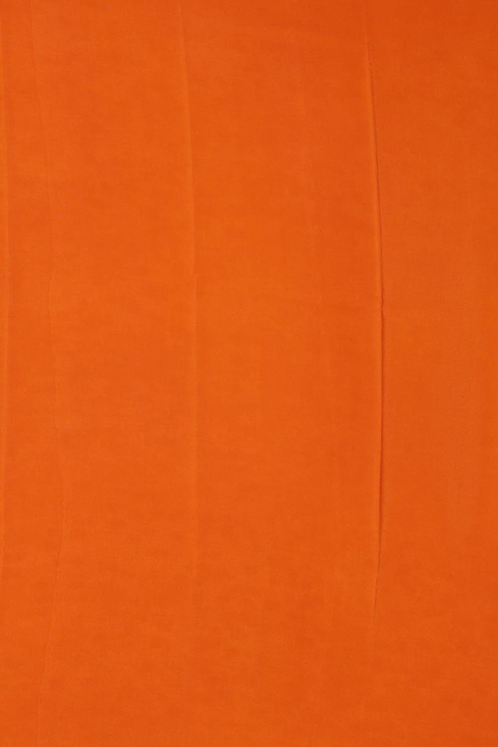 Crepe Orange Saree