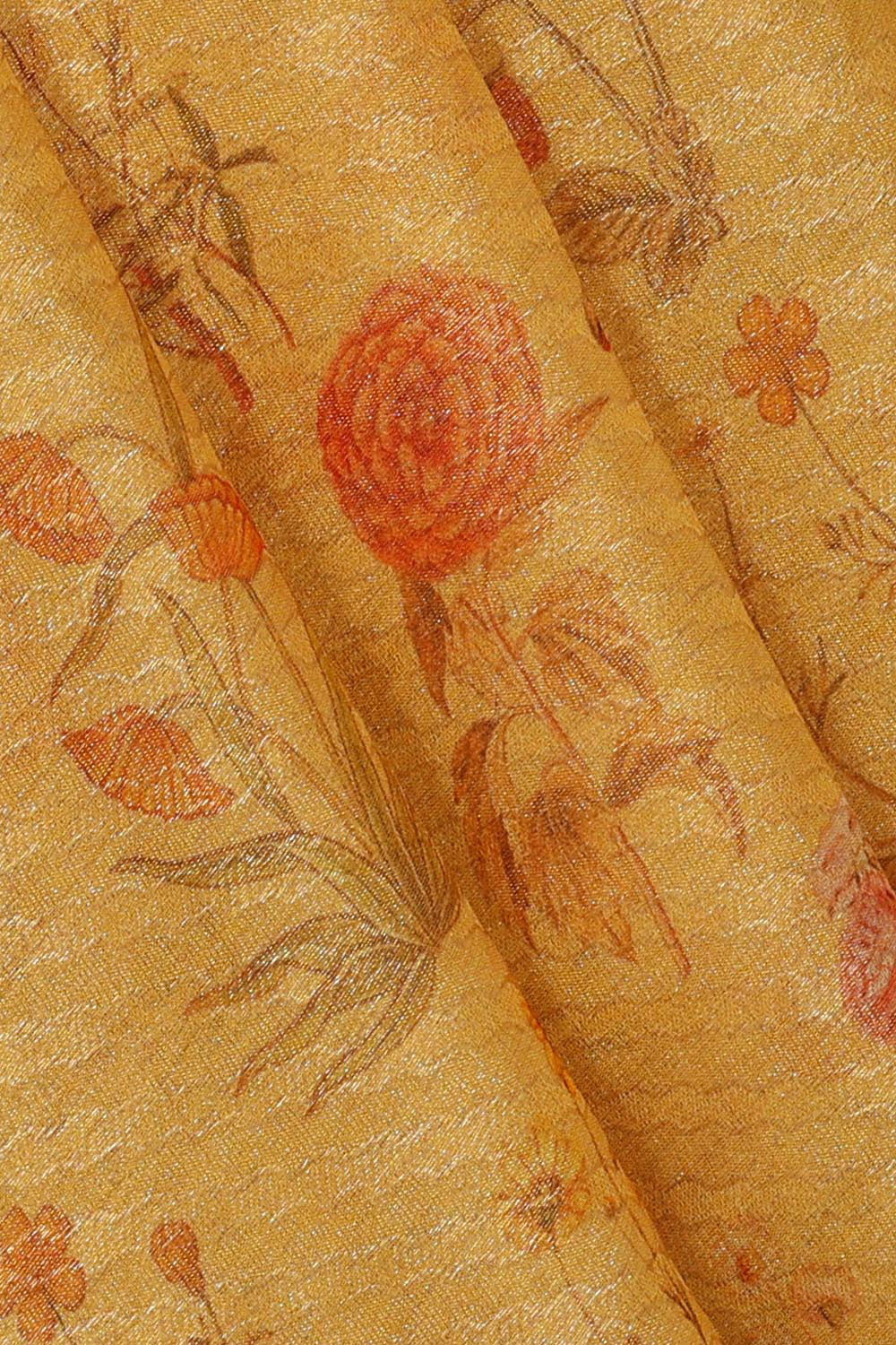 Georgette Mustard Saree