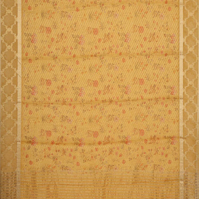 Georgette Mustard Saree