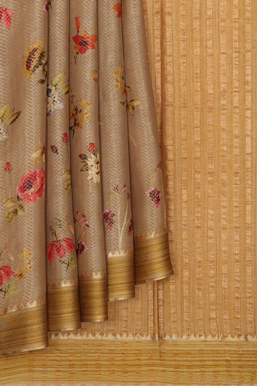 Georgette Beige Saree