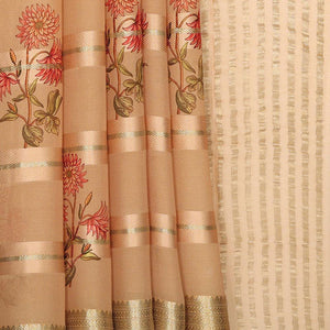 Crepe Classy Beige Saree