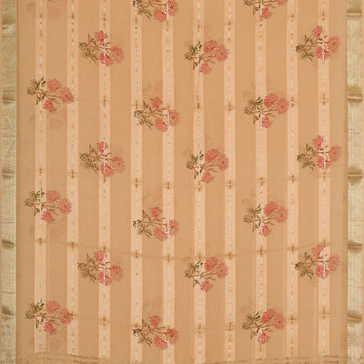 Crepe Classy Beige Saree