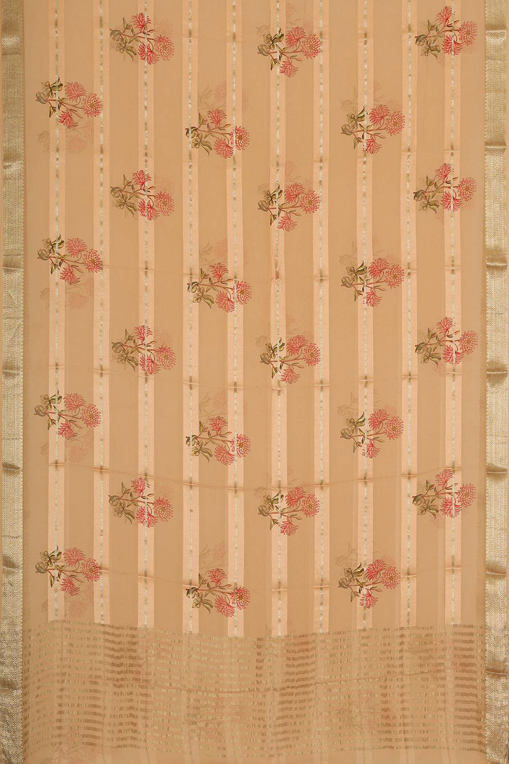 Crepe Classy Beige Saree