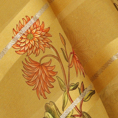 Crepe Silk Yellow Saree