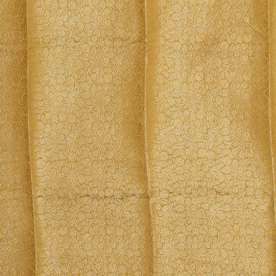 Crepe Silk Yellow Saree