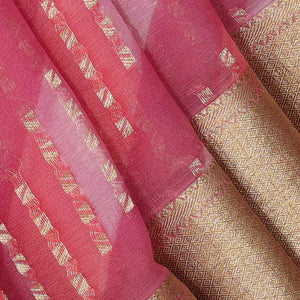 Georgette Pink Saree