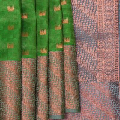 Green Woven South Silk Saree
