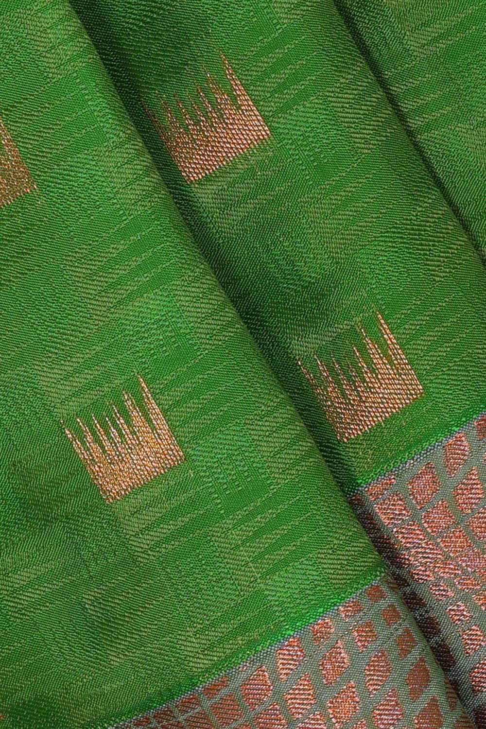 Green Woven South Silk Saree