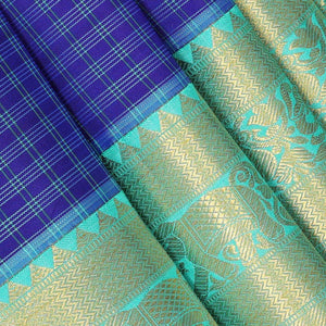 Kanchi Pattu Royal Blue Saree