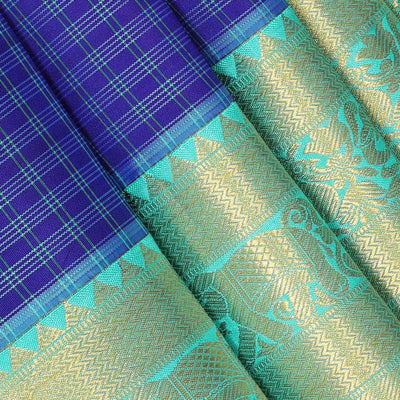 Kanchi Pattu Royal Blue Saree