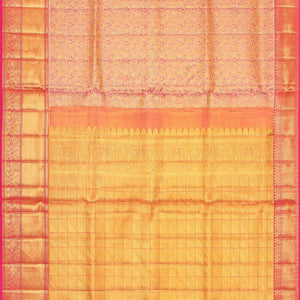 Kanchipattu Bright Pink Tissue Brocade Saree