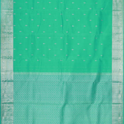 Kanchi Pattu Sea Green Saree