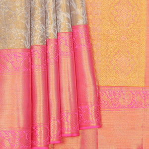 Kanchipattu Brocade Gold Saree