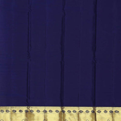 Kanchipattu Bluish Grey Brocade Saree