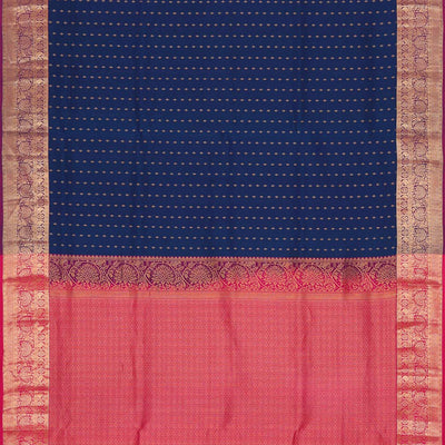 Dark Blue Silk Saree