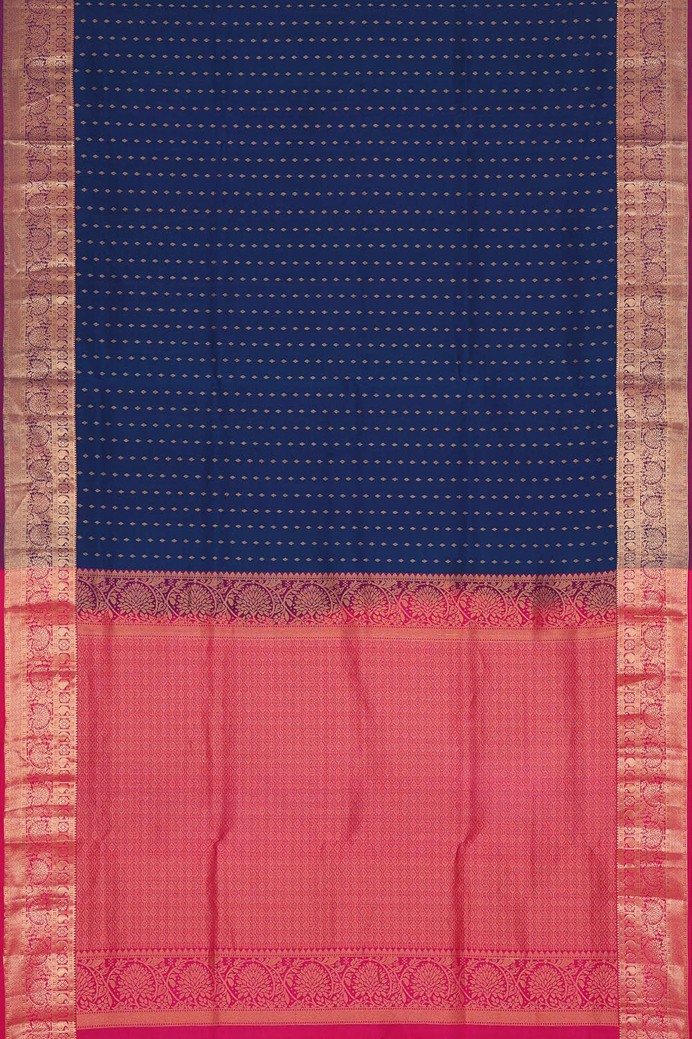 Dark Blue Silk Saree