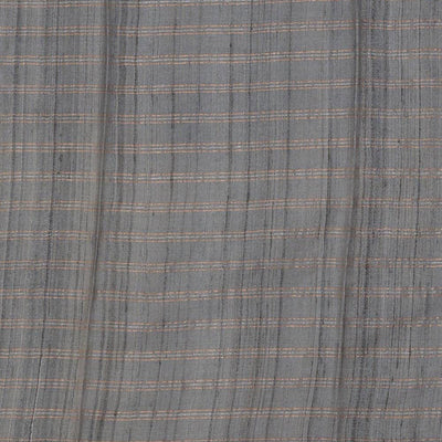 Dark Red Tussar Silk Saree
