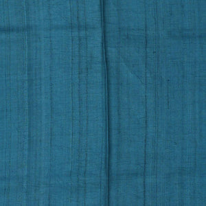Embroidered Tussar Silk Teal Blue Saree