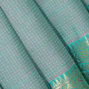 Kanchipattu Bluish Grey Brocade Saree
