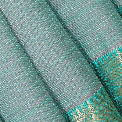 Kanchipattu Bluish Grey Brocade Saree