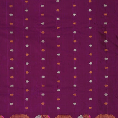 Gadwal Silk Parrot Green Saree