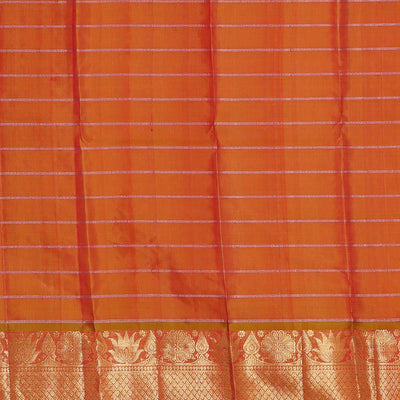 Kanchipattu Bright Red Brocade Saree