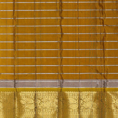 Kanchipattu Bottle Green Brocade Saree