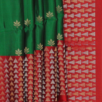 Emerald Green Silk Saree