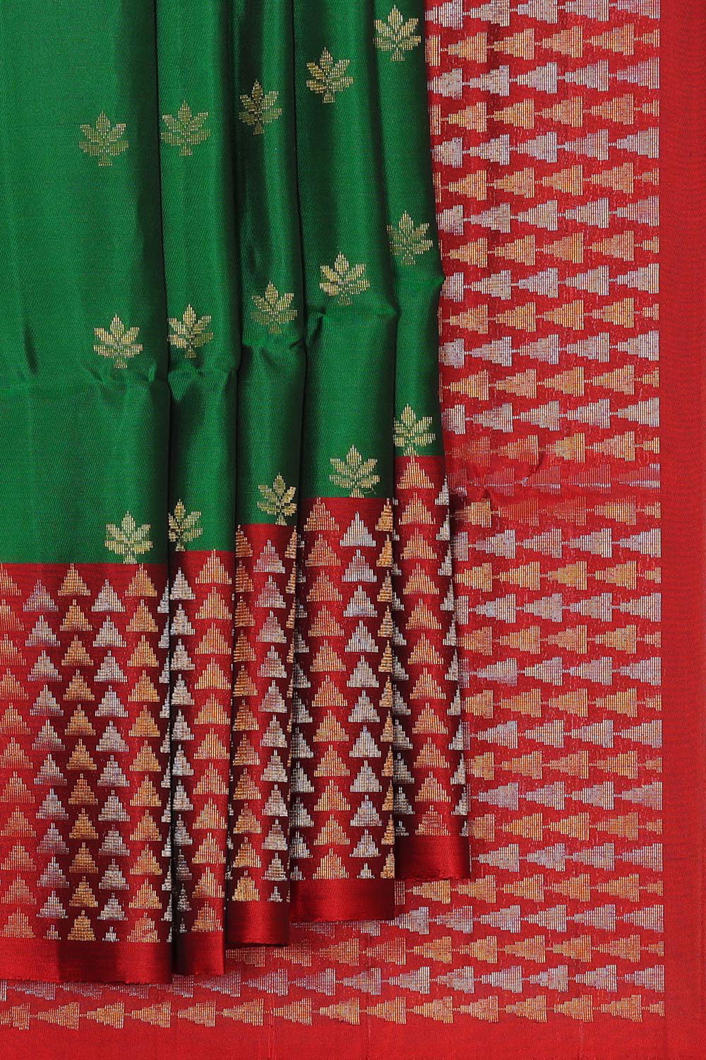 Emerald Green Silk Saree