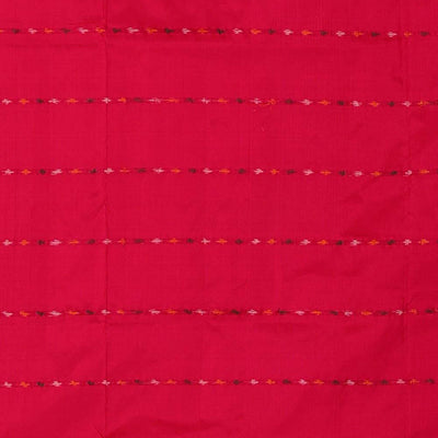 Ikat Silk Violet Saree