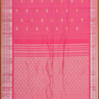 Gadwal Silk Bright Pink Saree