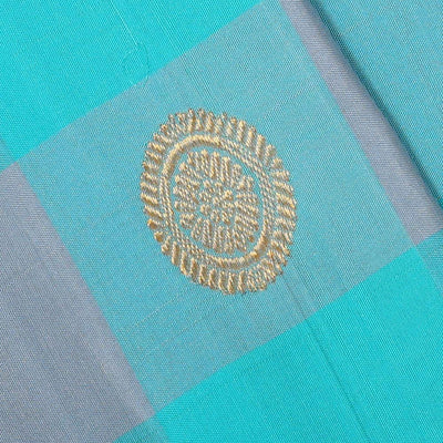 Gadwal Silk Sky Blue Saree