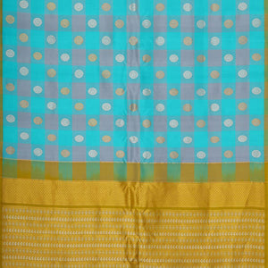 Gadwal Silk Sky Blue Saree