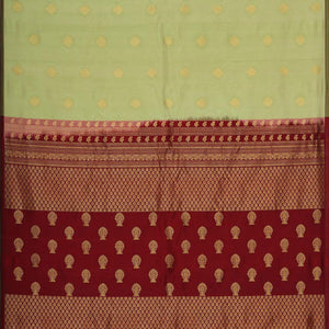 Gadwal Silk Light Pista Green Saree