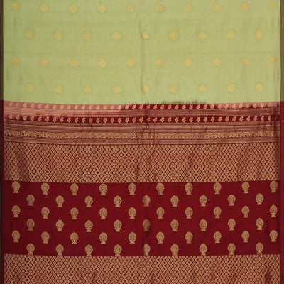 Gadwal Silk Light Pista Green Saree