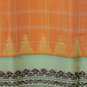 Gadwal Silk Dull Orange Saree