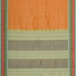 Gadwal Silk Dull Orange Saree