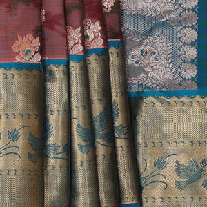 Dark Onion Pink Silk Patola Saree