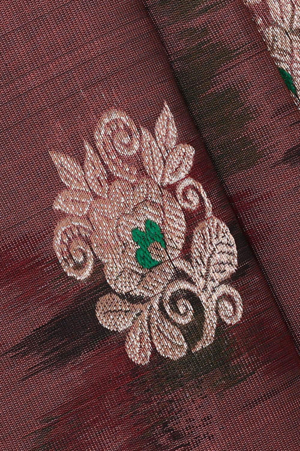 Dark Onion Pink Silk Patola Saree