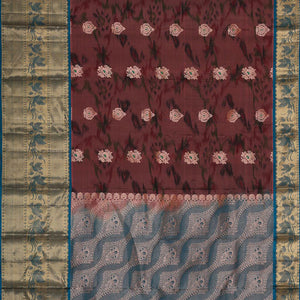 Dark Onion Pink Silk Patola Saree