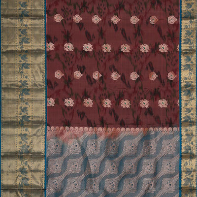 Dark Onion Pink Silk Patola Saree