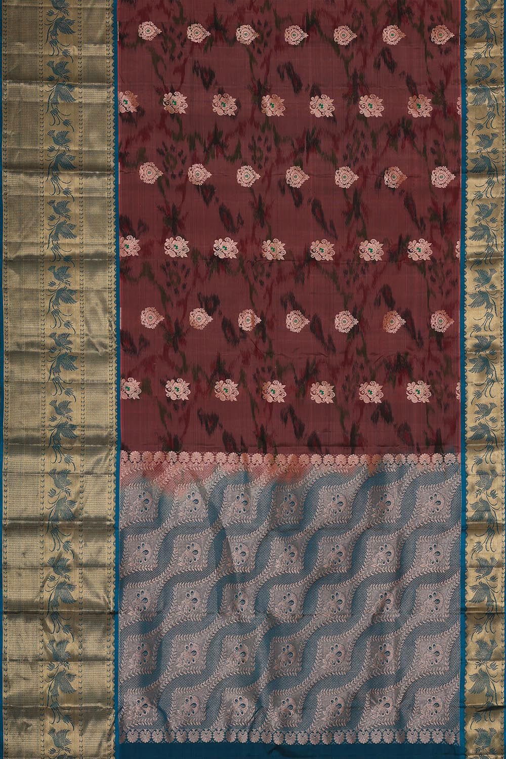 Dark Onion Pink Silk Patola Saree