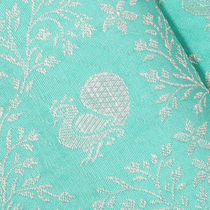 Kanchipattu Aqua Blue Brocade Saree