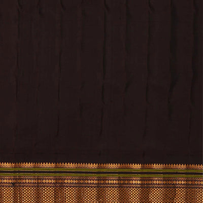 Gadwal Silk Green-Cream Saree
