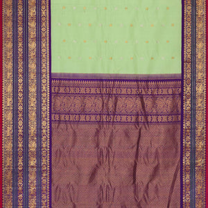 Gadwal Silk Light Mint Green Saree