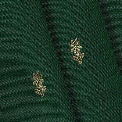 Kanchipattu Bottle Green Brocade Saree