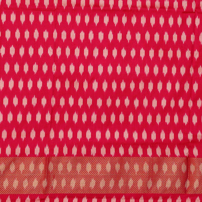 Ikat Silk Light Pink Saree