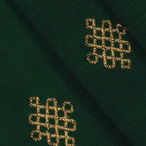 Kanchipattu Bottle Green Brocade Saree
