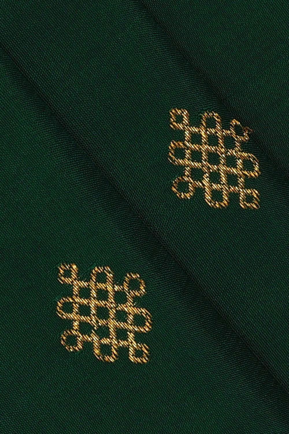 Kanchipattu Bottle Green Brocade Saree