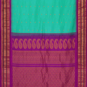 Gadwal Silk Sea Green Saree